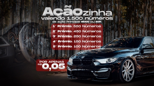 2ª AÇÃOZINHA VALENDO 1.500 NÚMEROS