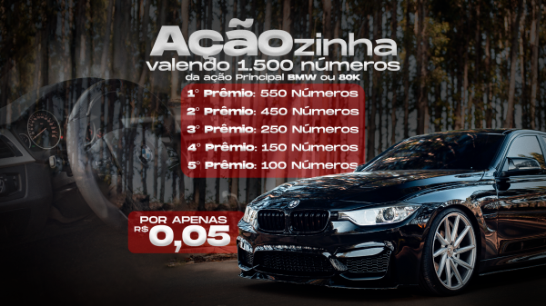 3ª AÇÃOZINHA VALENDO 1.500 NÚMEROS